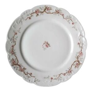 Schleiger 243 Haviland Limoges Salad Plate Roses Rare Discontinued